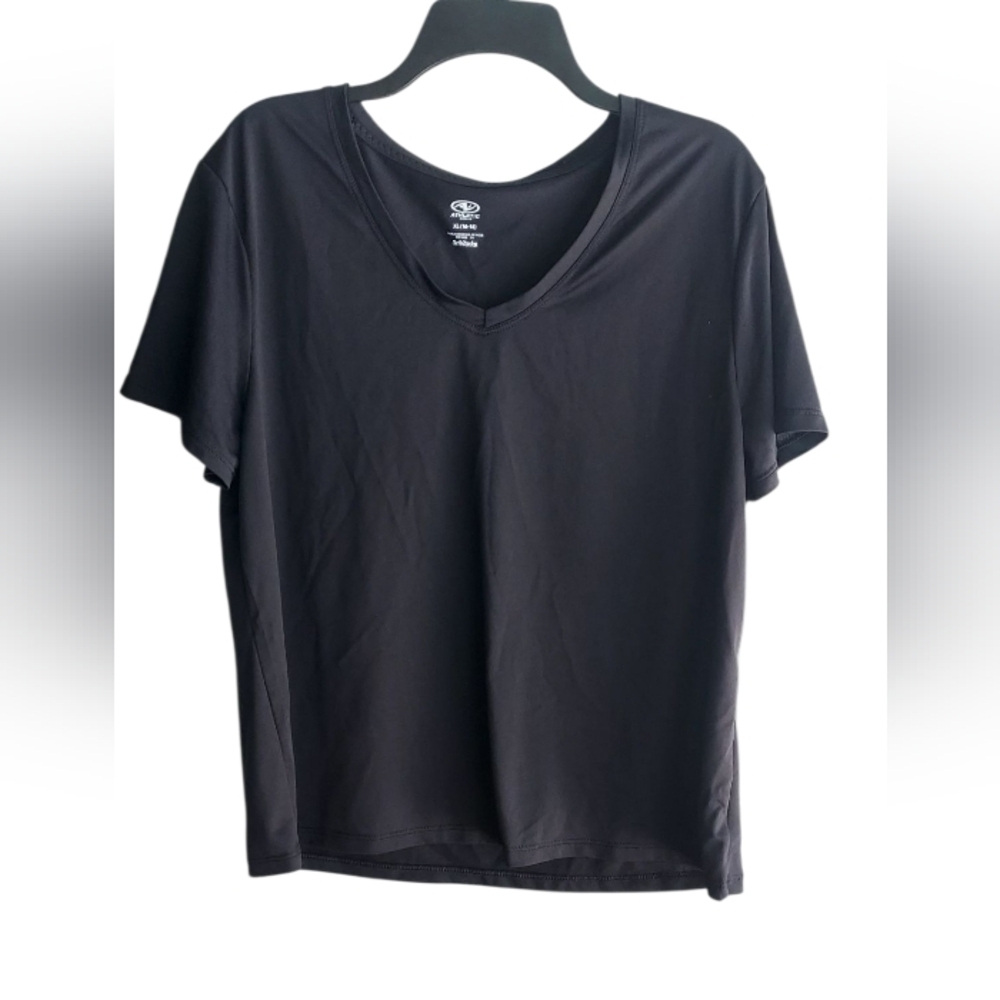 Athletic Works Driworks Black Tee Shirt V Neck